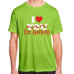 I Love Ice Hockey Cute Gift Adult ChromaSoft Performance T-Shirt