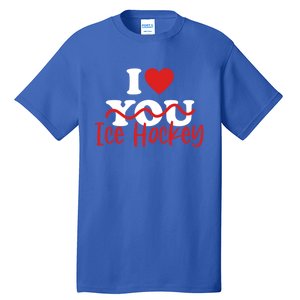 I Love Ice Hockey Cute Gift Tall T-Shirt