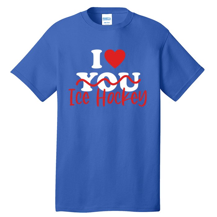 I Love Ice Hockey Cute Gift Tall T-Shirt