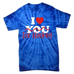 I Love Ice Hockey Cute Gift Tie-Dye T-Shirt