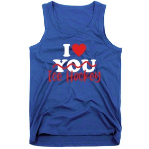 I Love Ice Hockey Cute Gift Tank Top