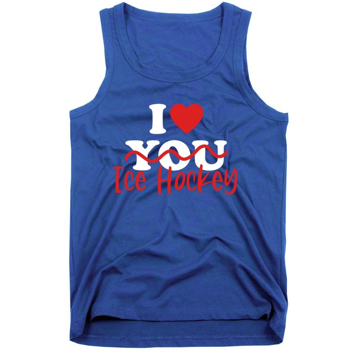 I Love Ice Hockey Cute Gift Tank Top