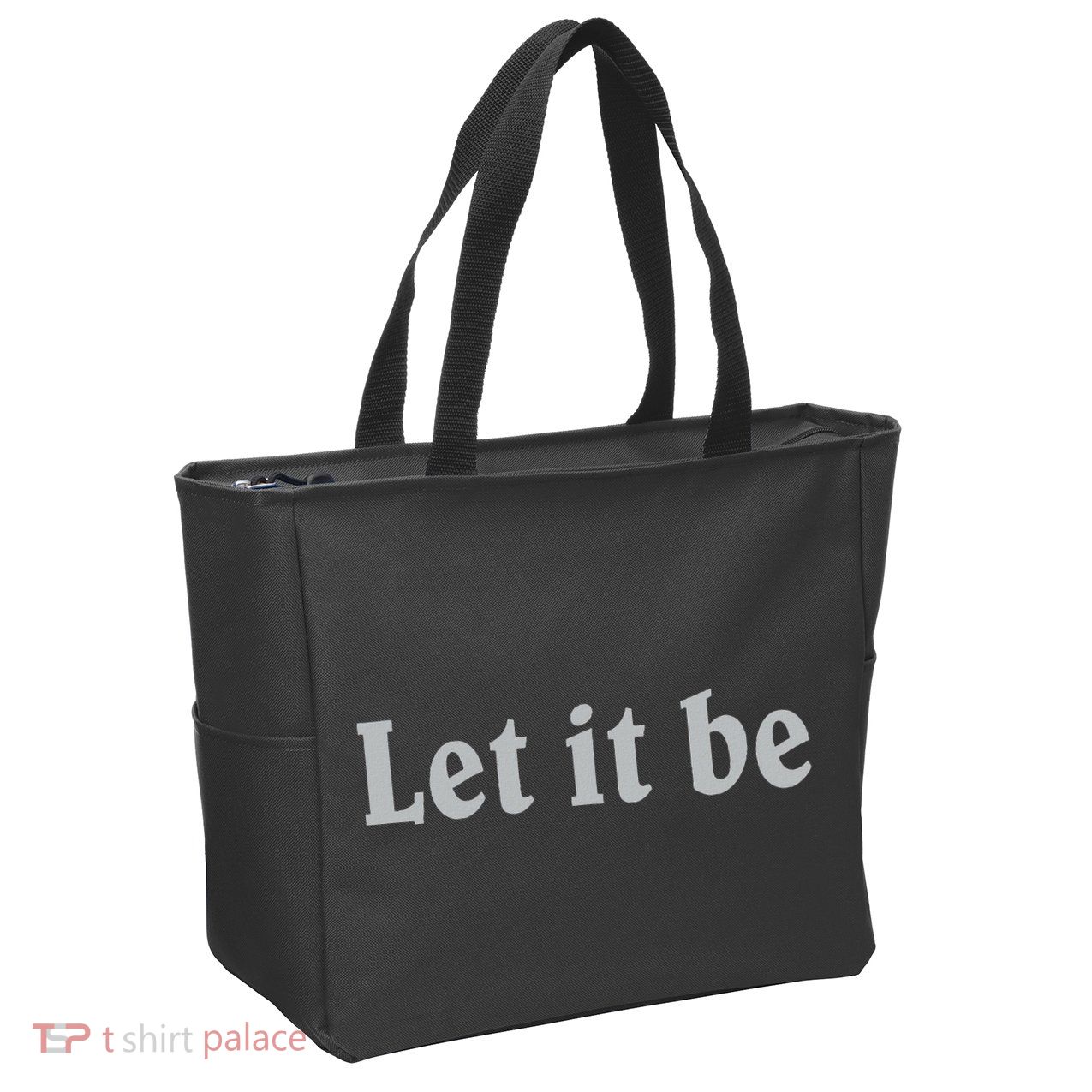 Inspirational Let It Be Design For A Positive Lifestyle Zip Tote Bag