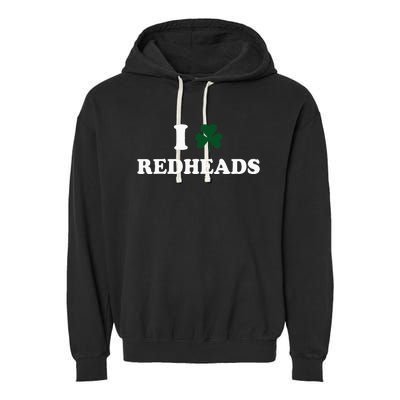 I Love Irish Redheads Boy Baby St Patricks Day Shamrock Garment-Dyed Fleece Hoodie