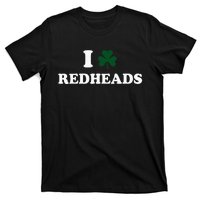 I Love Irish Redheads Boy Baby St Patricks Day Shamrock T-Shirt