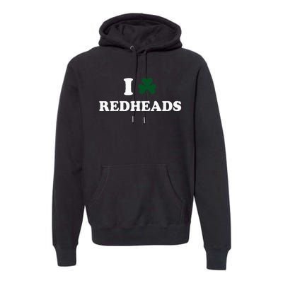 I Love Irish Redheads Boy Baby St Patricks Day Shamrock Premium Hoodie