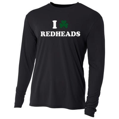 I Love Irish Redheads Boy Baby St Patricks Day Shamrock Cooling Performance Long Sleeve Crew