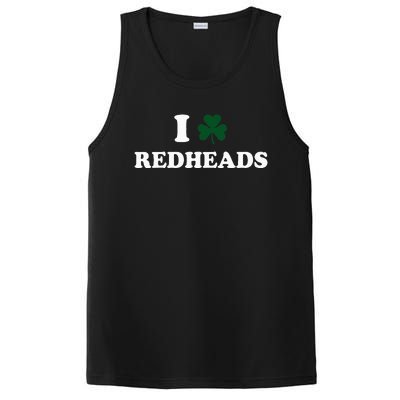 I Love Irish Redheads Boy Baby St Patricks Day Shamrock PosiCharge Competitor Tank