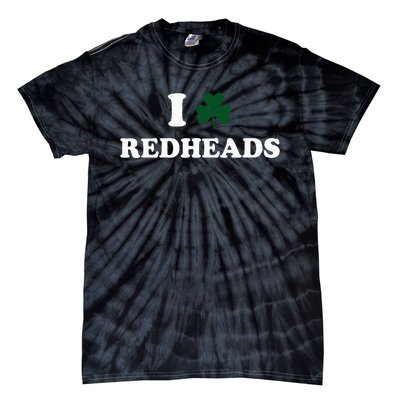 I Love Irish Redheads Boy Baby St Patricks Day Shamrock Tie-Dye T-Shirt