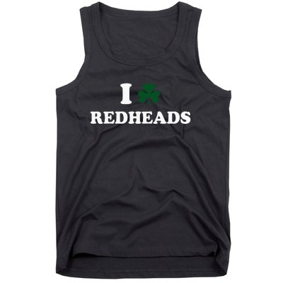 I Love Irish Redheads Boy Baby St Patricks Day Shamrock Tank Top