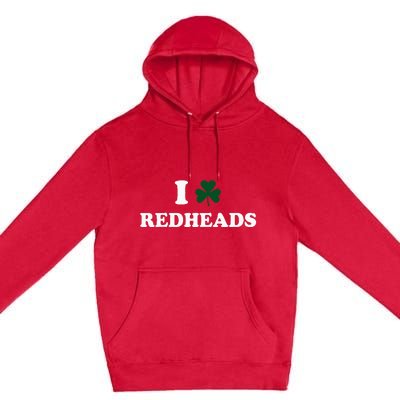 I Love Irish Redheads Boy Baby St Patricks Day Shamrock Premium Pullover Hoodie