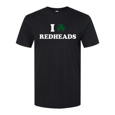 I Love Irish Redheads Boy Baby St Patricks Day Shamrock Softstyle CVC T-Shirt