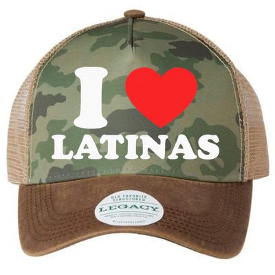 I Love I Heart Latinas Funny Red Heart Love Latina Legacy Tie Dye Trucker Hat