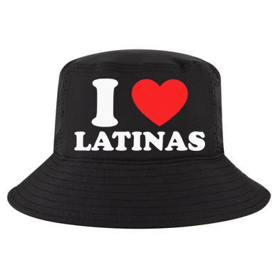 I Love I Heart Latinas Funny Red Heart Love Latina Cool Comfort Performance Bucket Hat