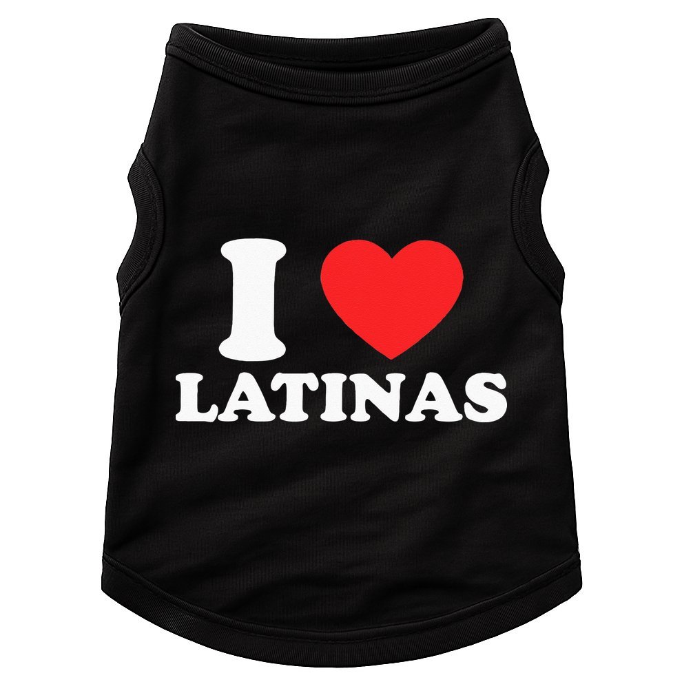 I Love I Heart Latinas Funny Red Heart Love Latina Doggie Tank