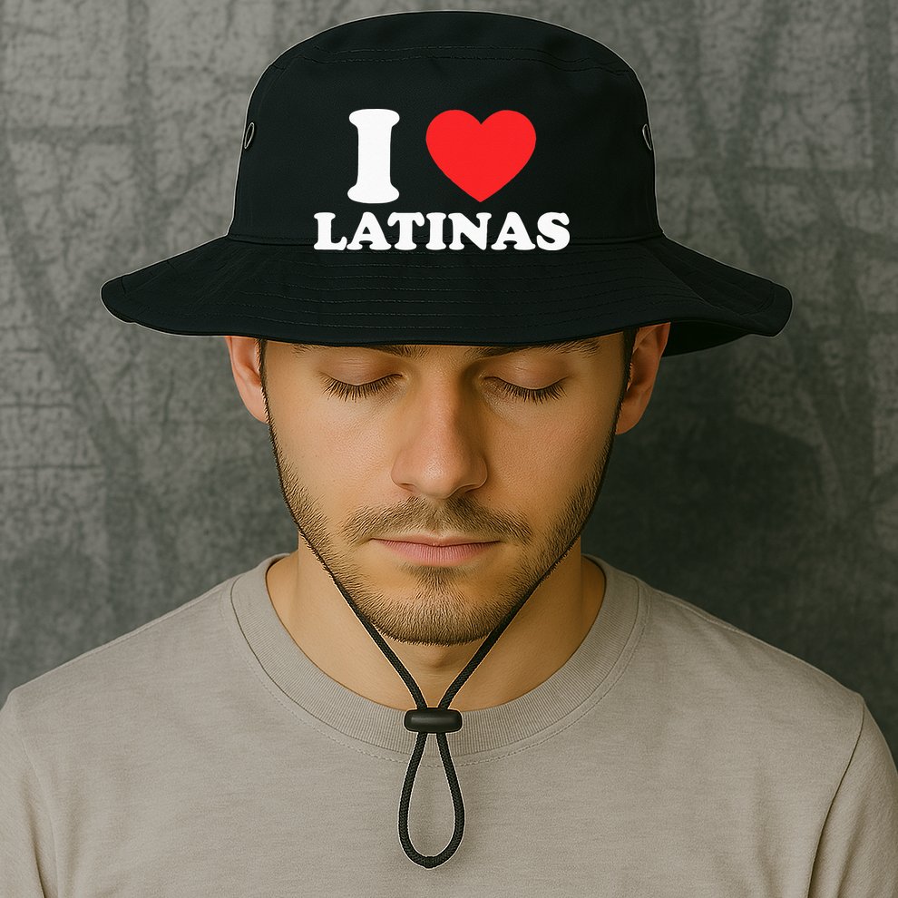 I Love I Heart Latinas Funny Red Heart Love Latina Bucket Hat