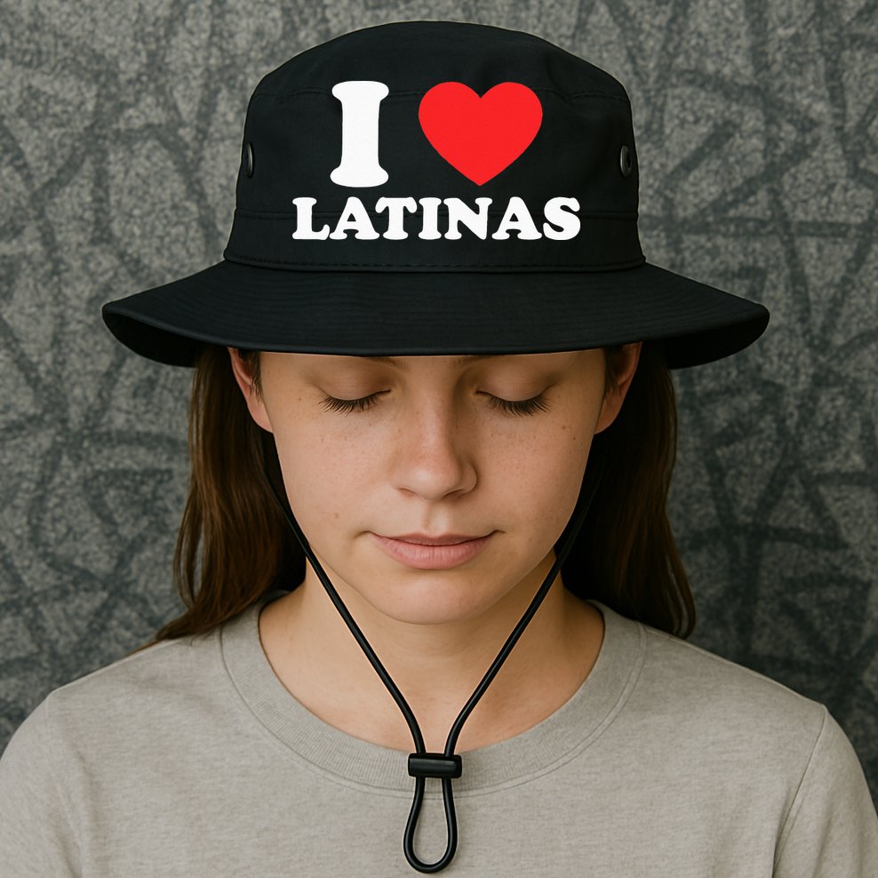 I Love I Heart Latinas Funny Red Heart Love Latina Bucket Hat
