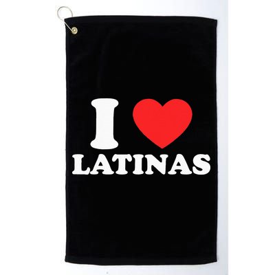 I Love I Heart Latinas Funny Red Heart Love Latina Golf Towel