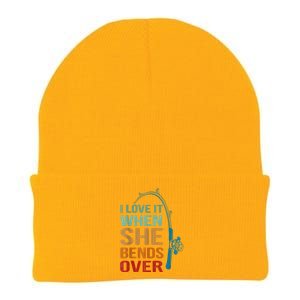 I Love It When She Bends Over Funny For Fishing Lovers Knit Cap Winter Beanie