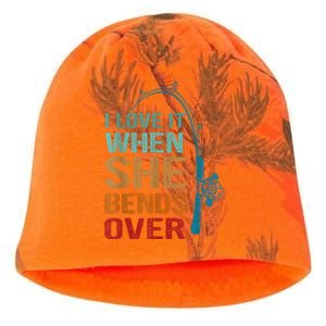 I Love It When She Bends Over Funny For Fishing Lovers Kati - Camo Knit Beanie