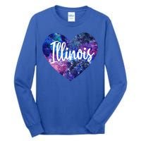 I Love Illinois Usa Great Gift Tall Long Sleeve T-Shirt