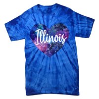 I Love Illinois Usa Great Gift Tie-Dye T-Shirt