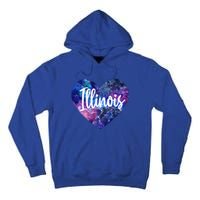 I Love Illinois Usa Great Gift Tall Hoodie