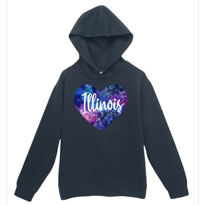 I Love Illinois Usa Great Gift Urban Pullover Hoodie