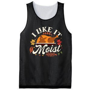 I Like it Moist Funny Thanksgiving Long Sleeve Mesh Reversible Basketball Jersey Tank