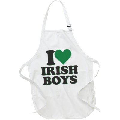 I Love Irish Boy I Heart Irish Funny St Patricks Day Apron