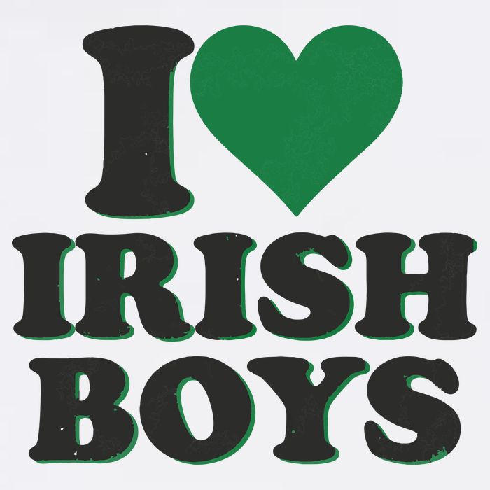 I Love Irish Boy I Heart Irish Funny St Patricks Day T-Shirt