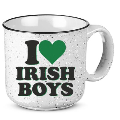 I Love Irish Boy I Heart Irish Funny St Patricks Day 15oz Campfire Ceramic Mug
