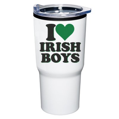 I Love Irish Boy I Heart Irish Funny St Patricks Day Tumbler