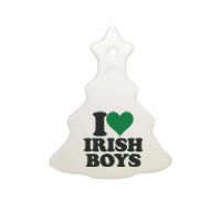 I Love Irish Boy I Heart Irish Funny St Patricks Day Ceramic Tree Ornament