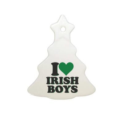 I Love Irish Boy I Heart Irish Funny St Patricks Day Ceramic Tree Ornament