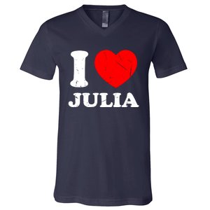 I Love Julia V-Neck T-Shirt