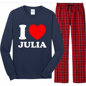 I Love Julia Long Sleeve Pajama Set