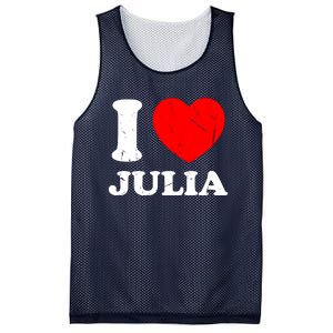 I Love Julia Mesh Reversible Basketball Jersey Tank