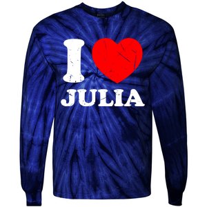 I Love Julia Tie-Dye Long Sleeve Shirt