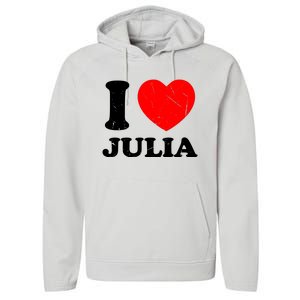 I Love Julia Performance Fleece Hoodie