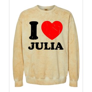 I Love Julia Colorblast Crewneck Sweatshirt