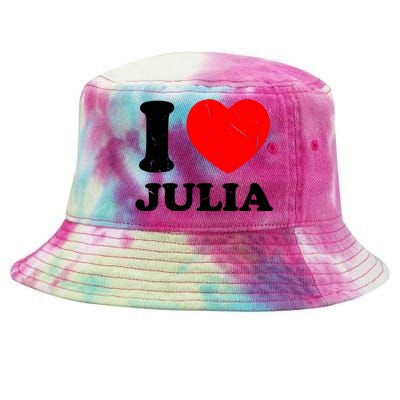 I Love Julia Tie-Dyed Bucket Hat