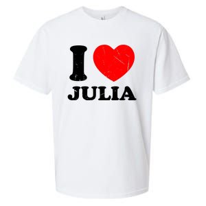 I Love Julia Sueded Cloud Jersey T-Shirt