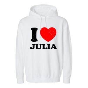 I Love Julia Garment-Dyed Fleece Hoodie