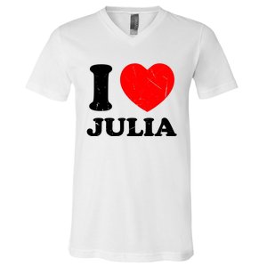 I Love Julia V-Neck T-Shirt