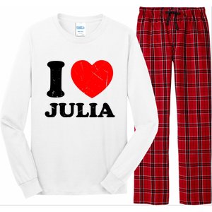 I Love Julia Long Sleeve Pajama Set