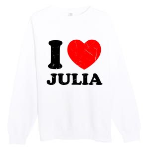 I Love Julia Premium Crewneck Sweatshirt