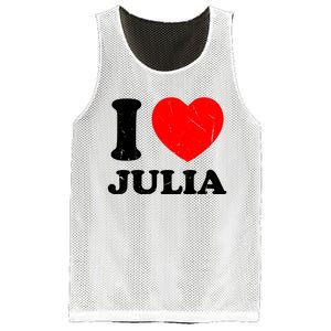 I Love Julia Mesh Reversible Basketball Jersey Tank