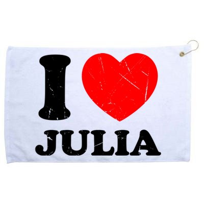 I Love Julia Grommeted Golf Towel