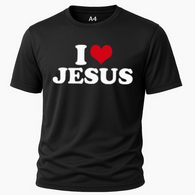 I Love Jesus I Heart Jesus Performance Shirt